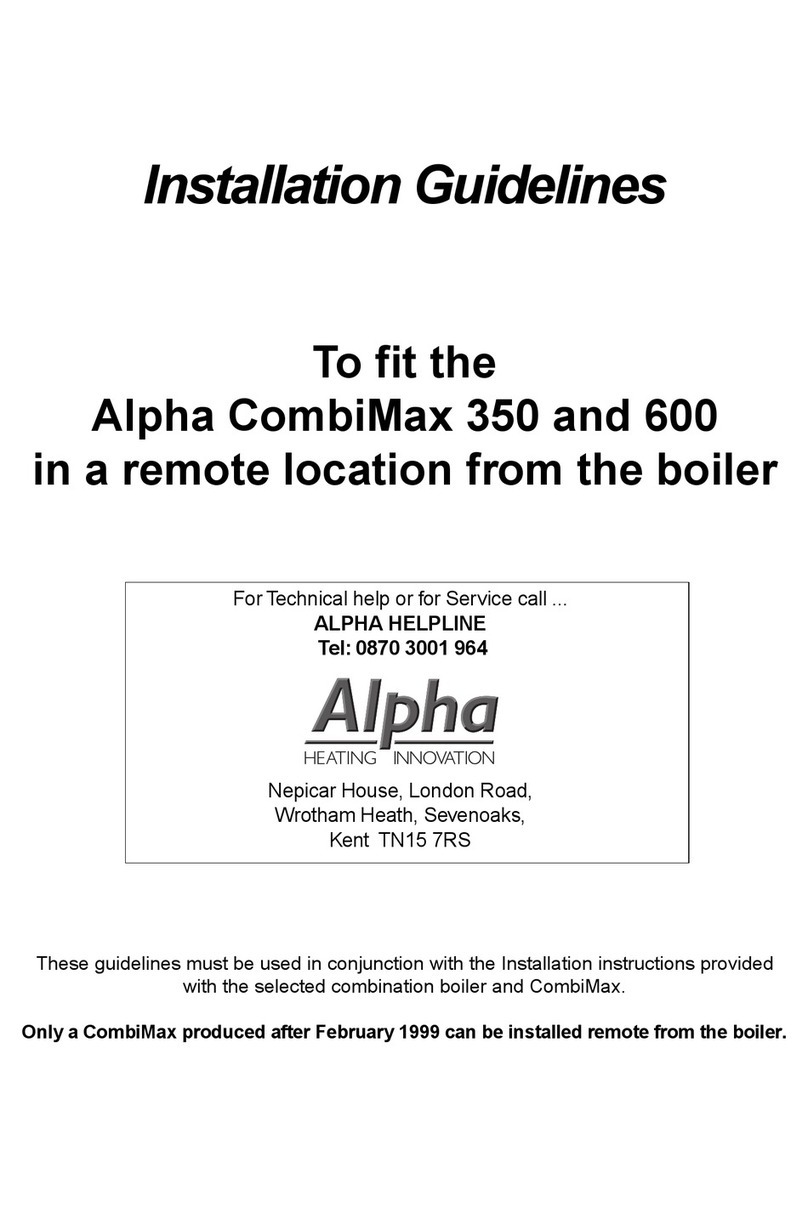 Alpha Alpha CombiMax 350 Installation guidelines Alpha Alpha CombiMax 350 Installation guidelines