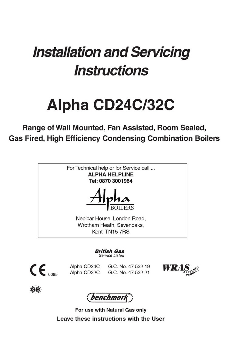 Alpha Alpha CD24C Installation and servicing instructions Alpha Alpha CD24C Installation and servicing instructions