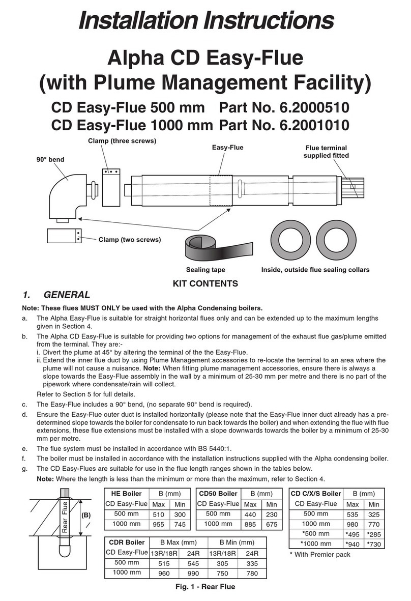 Alpha Alpha CD EasyFlue installation instructions