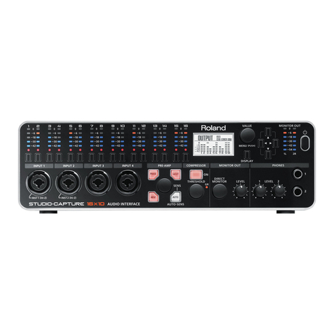 Roland Studio-Capture Amplifier User manual Roland Studio-Capture Amplifier User manual