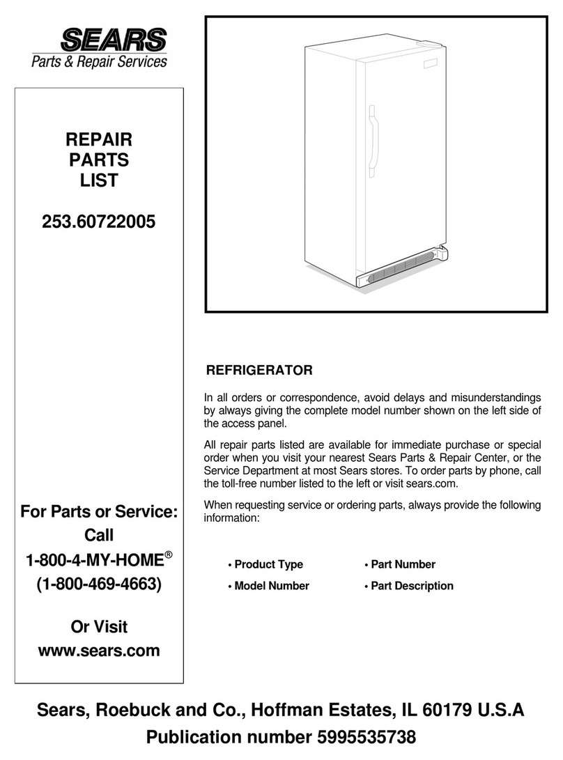 Electrolux 253.60722005 Repair parts list