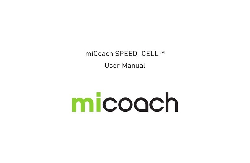 miCoach miCoach SPEED CELL user manual