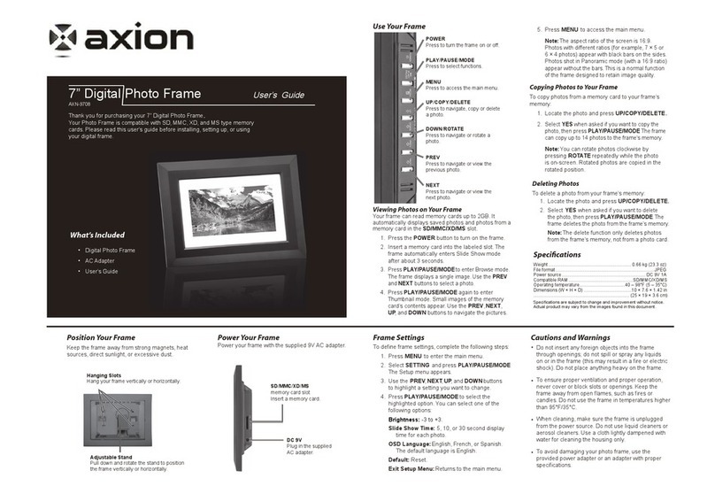 Axion AXN-9708 user guide