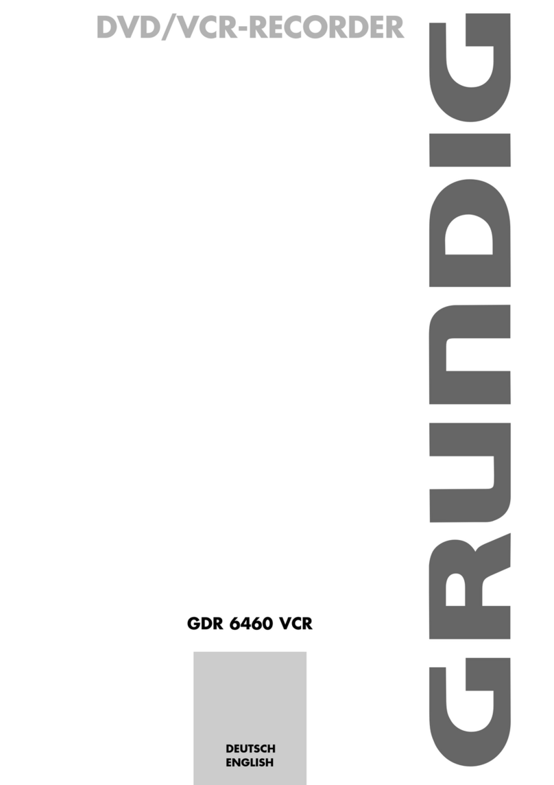 Grundig GDR 6460 VCR user manual