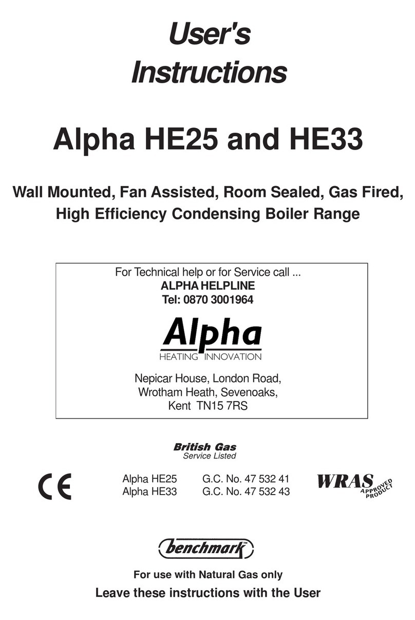 Alpha Alpha HE25 User instructions
