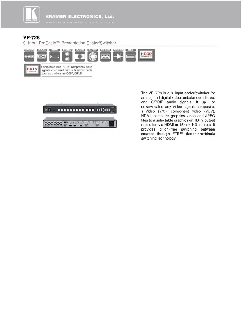 Kramer ProScale VP-728 Technical specifications
