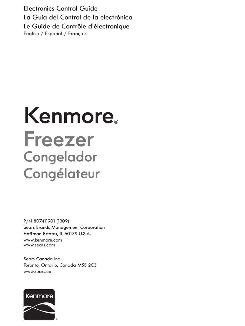 Kenmore Freezer quick guide