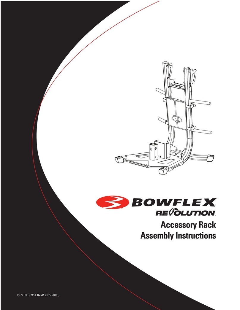 Bowflex Revolution Accessory Rack Assembly instructions