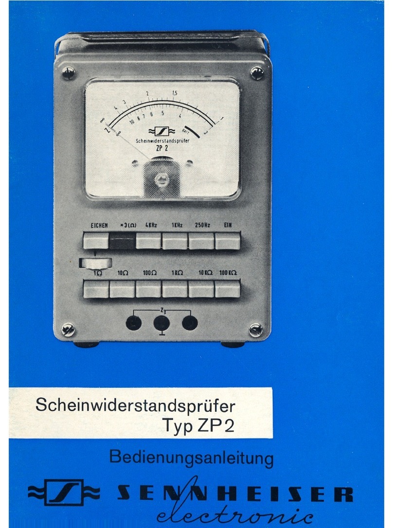 Sennheiser ZP 2 Scheinwiderstandsprüfer Bedienungsanleitung