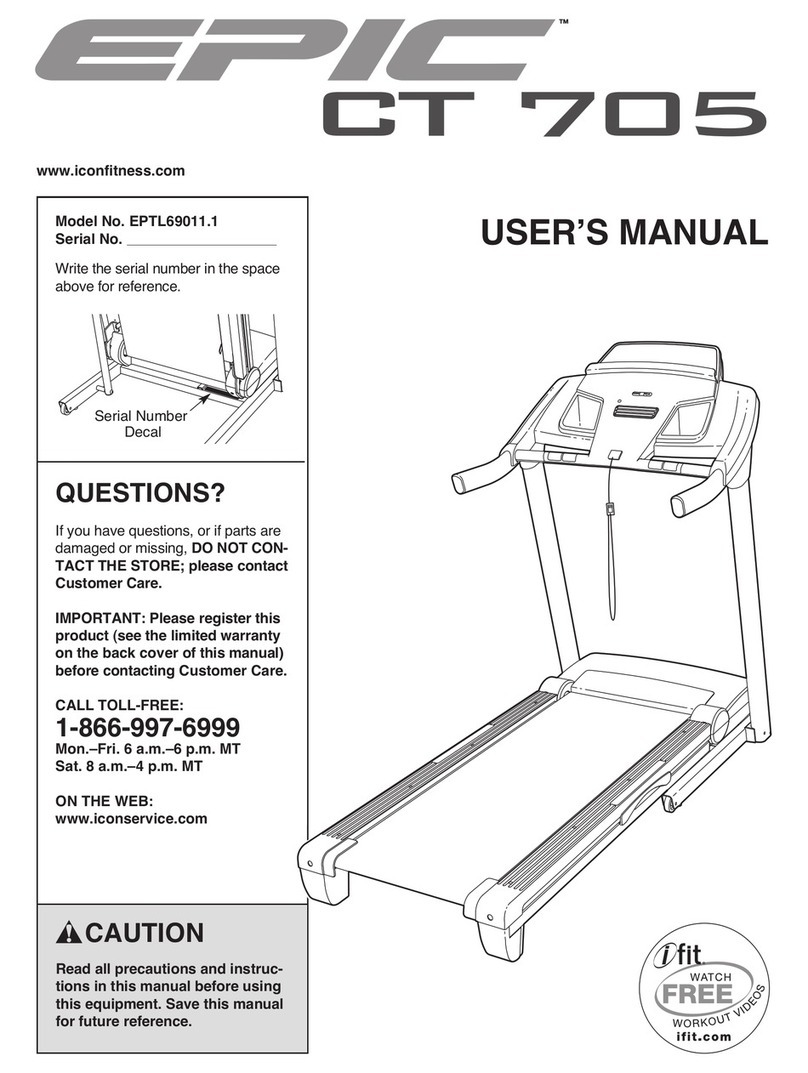 Epic 705treadmill manual