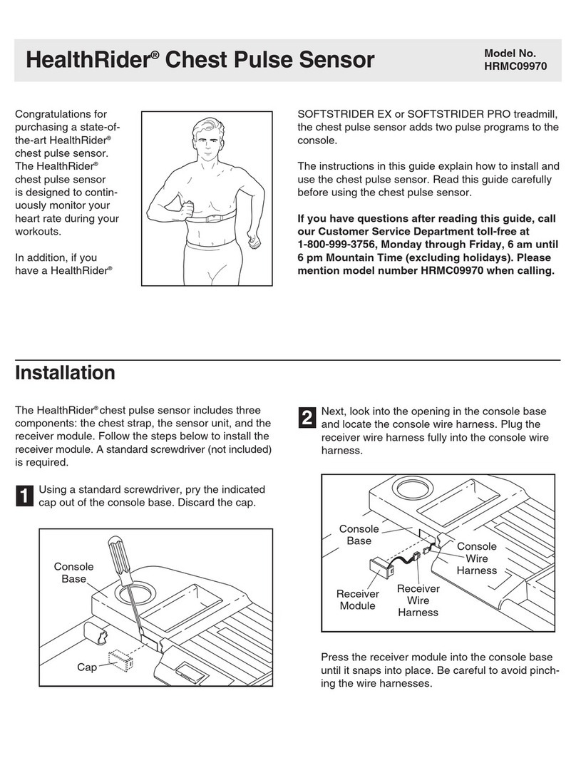 HEALTH RIDER Sotfstrider S600 Installation