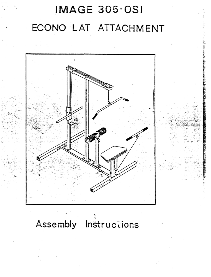 Image Fitness 306econo Lat Attach manual