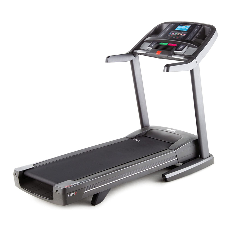 HEALTH RIDER H80t Treadmill User manual