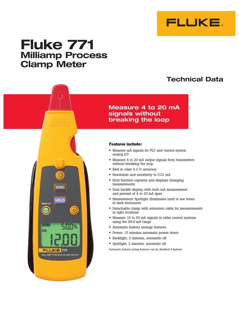 Fluke 771 User manual