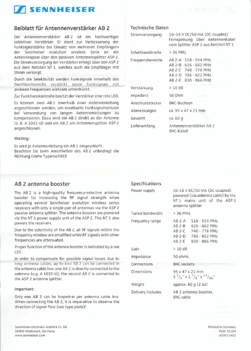 Sennheiser AB 2 Instructions for use