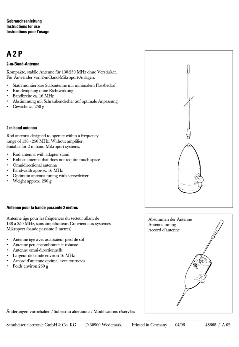 Sennheiser A 2P Instructions for use