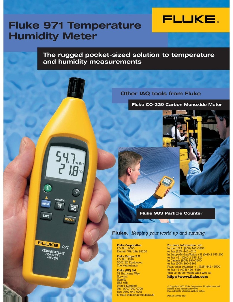Fluke 971 User manual Fluke 971 User manual
