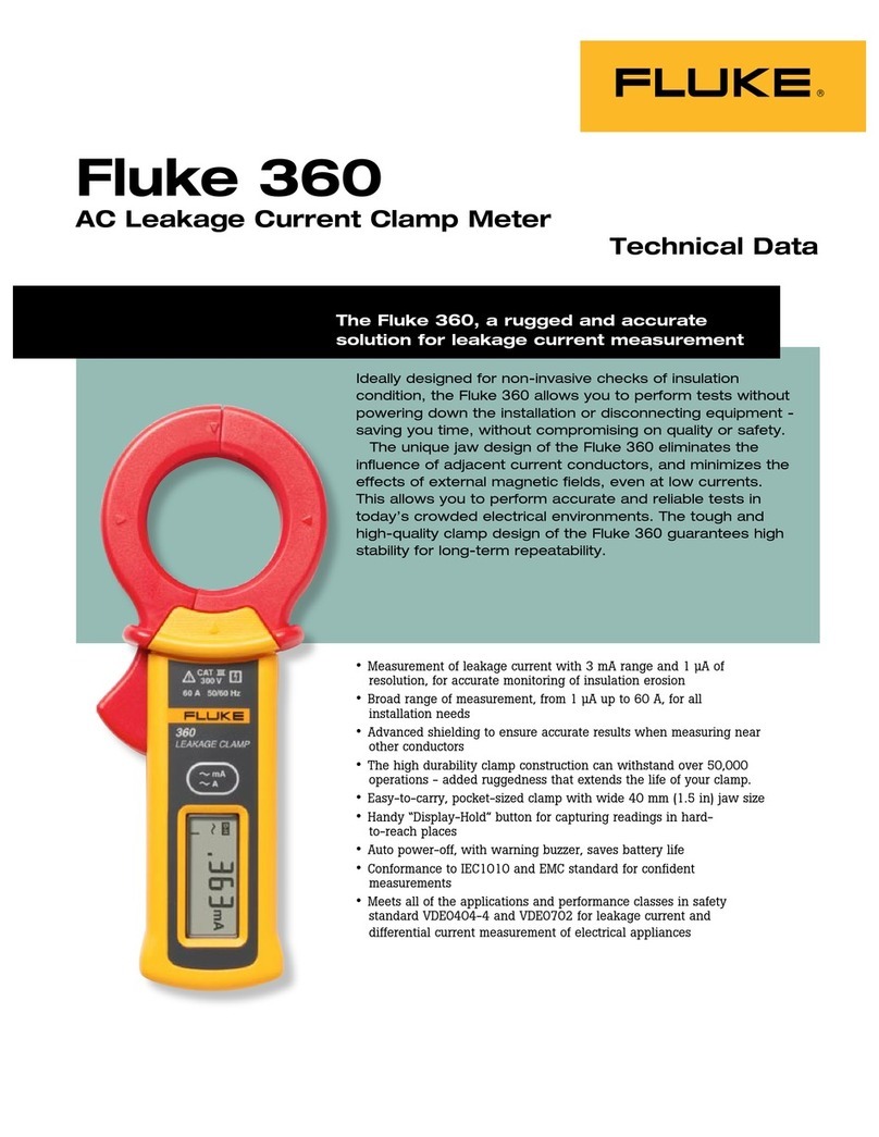 Fluke 360 Technical data