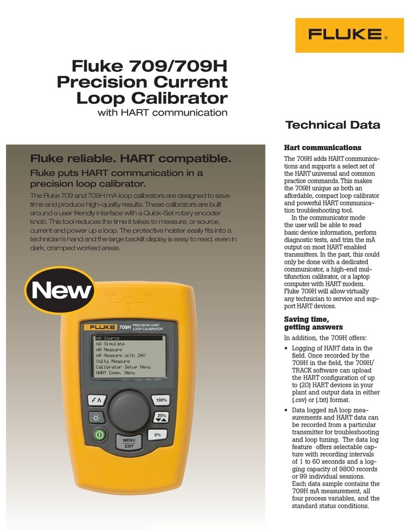 Fluke 709 Instruction manual