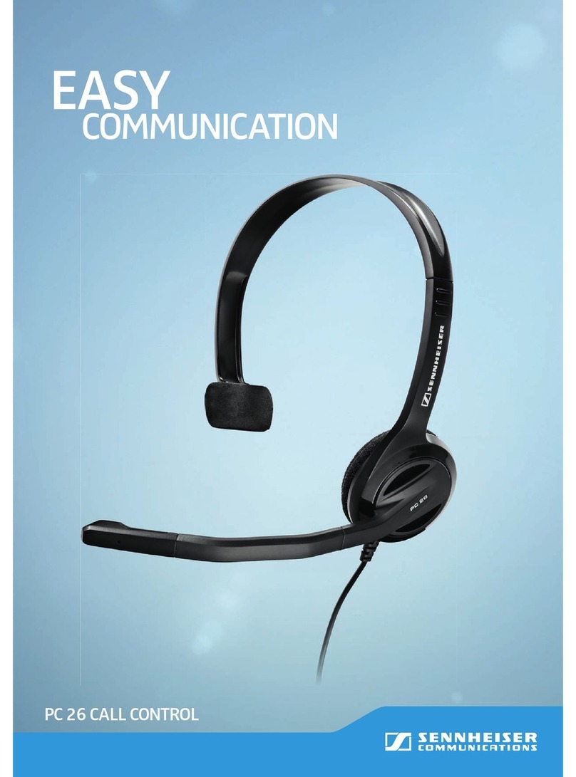 Sennheiser PC 26 Call Control Specifications