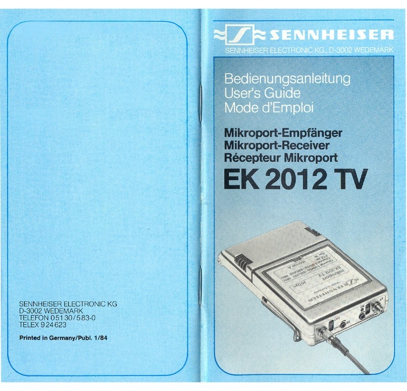 Sennheiser EK 2012 user guide
