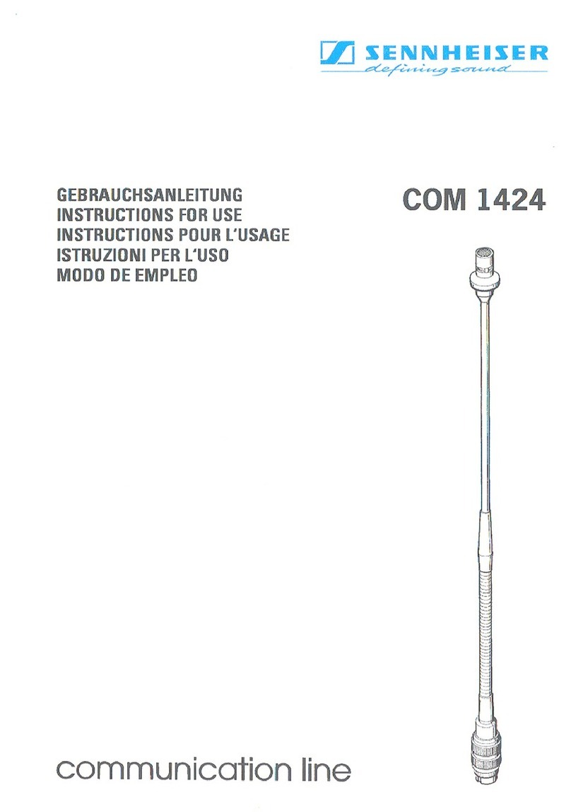 Sennheiser COM 1424 Instructions for use