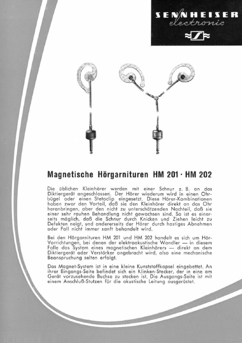Sennheiser HM 201 202 Instructions for use