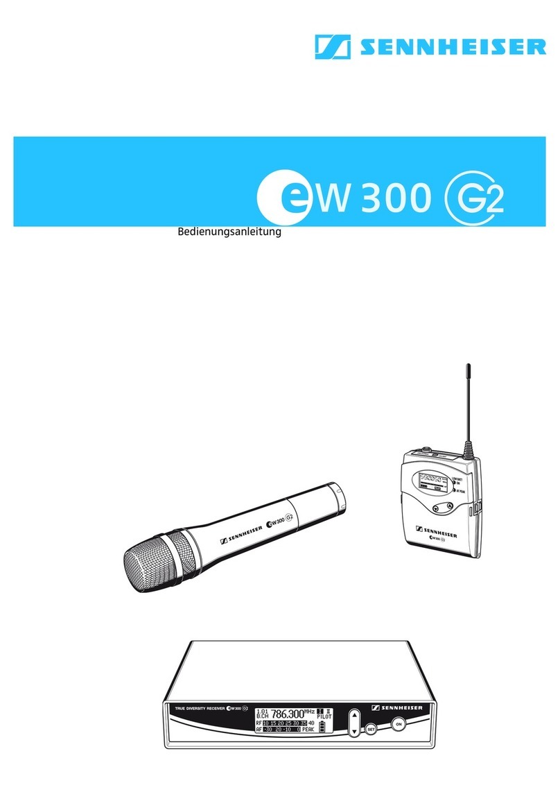 Sennheiser ew 300 G2 User manual