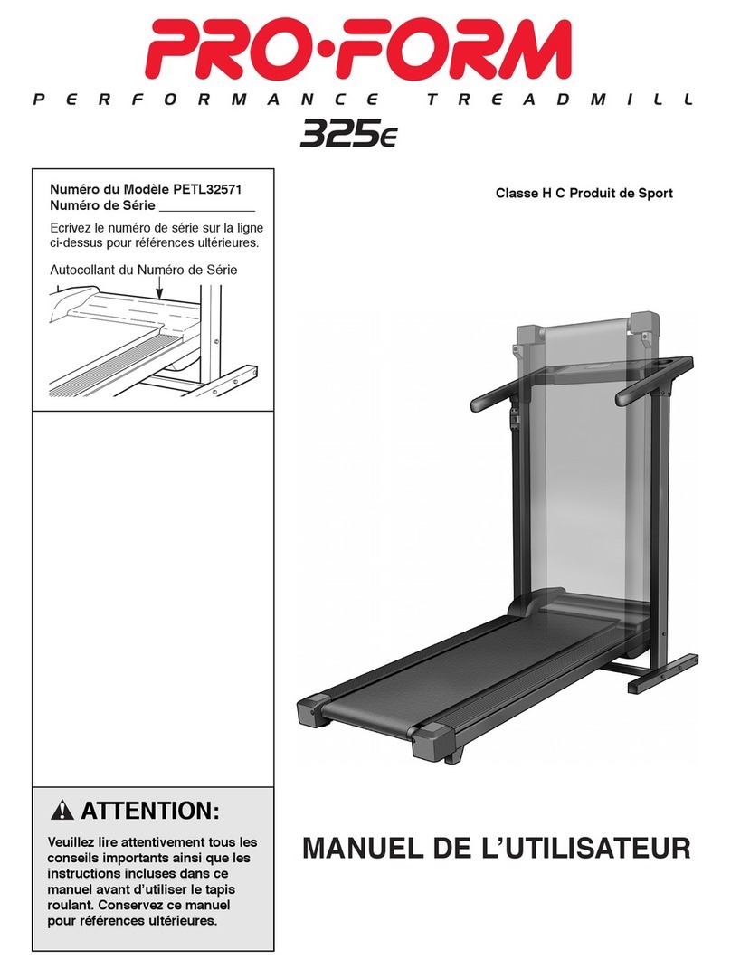 Pro-Form CROSSWALK 325 User manual Pro-Form CROSSWALK 325 User manual