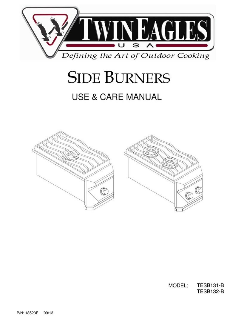 Twin Eagles TESB131-B Use & care manual