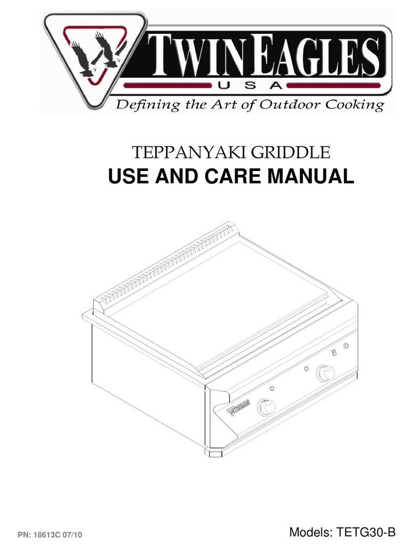Twin Eagles TETG30-B use and care manual