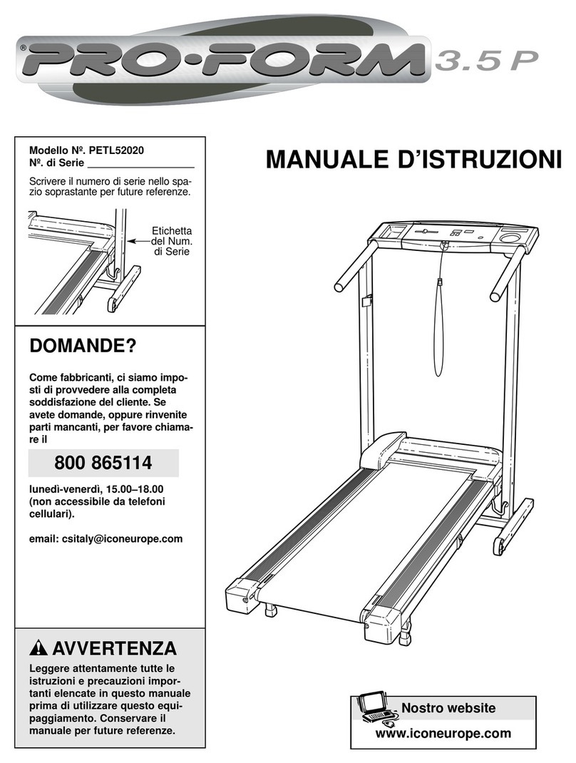 Pro-Form 3.5 P Manuale d'istruzioni