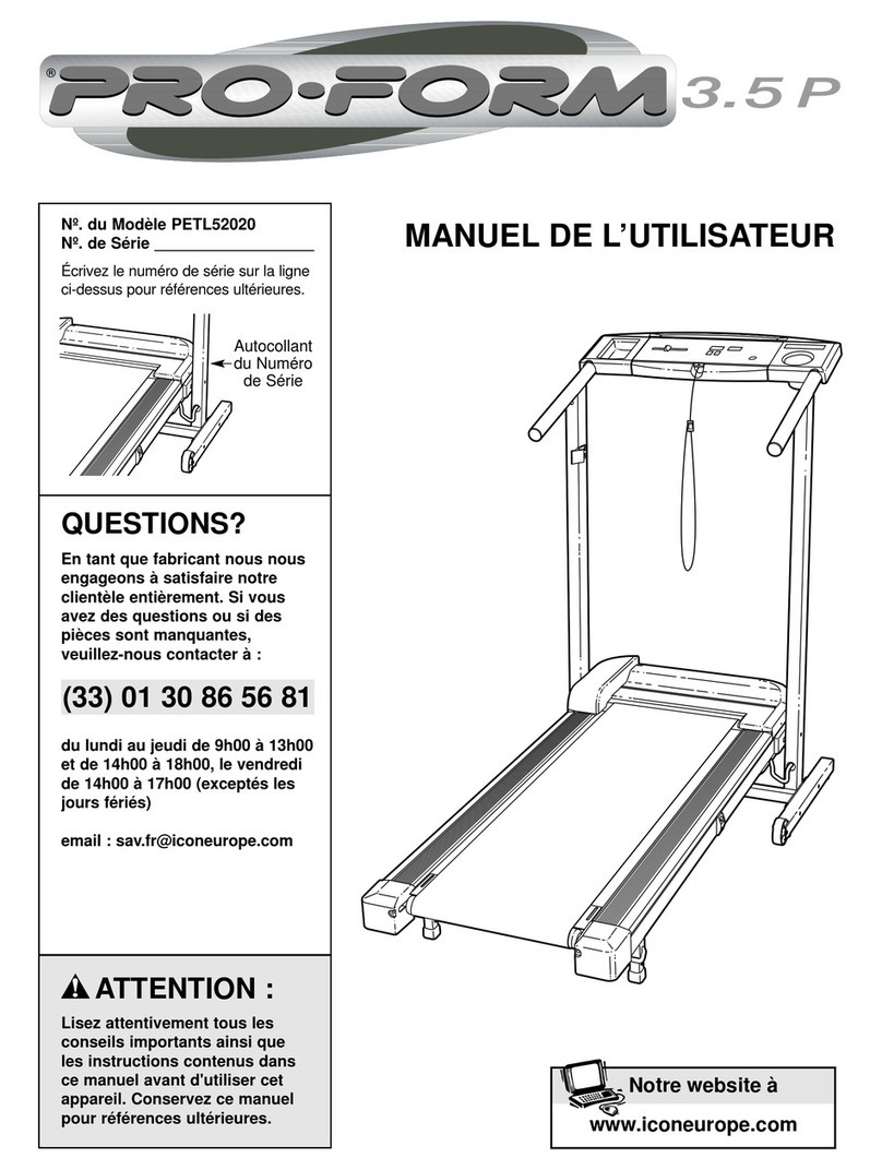Pro-Form 3.5 P User manual