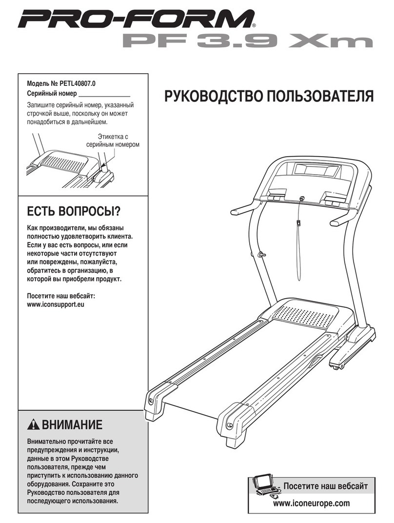 Pro-Form 3.9 Xm Treadmill Pro-Form 3.9 Xm Treadmill