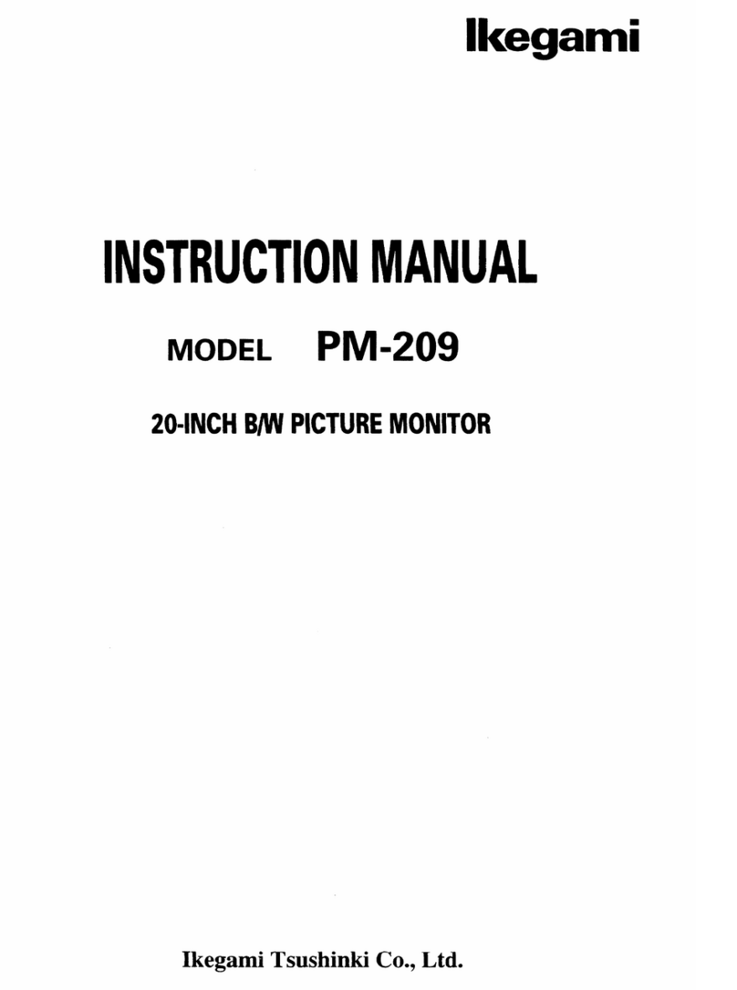 Ikegami PM-209 User manual