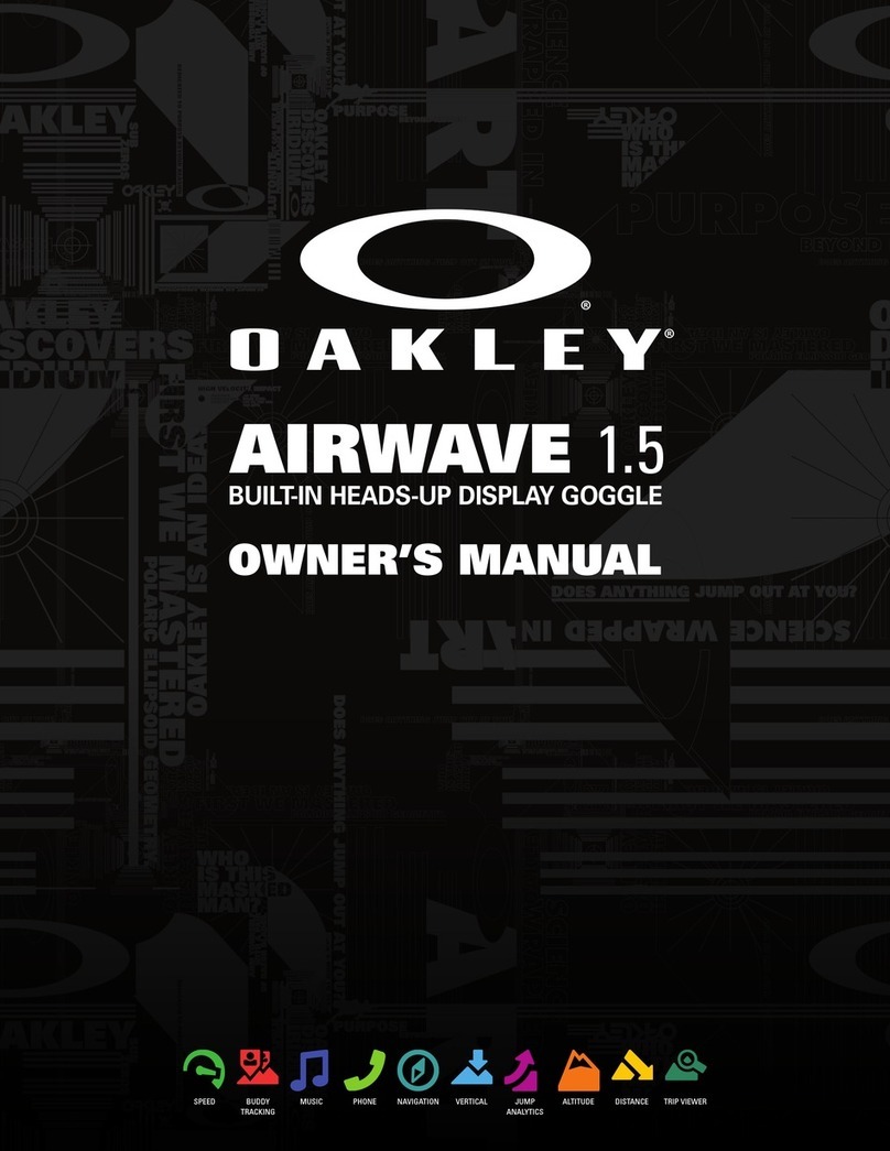 Oakley AIRWAVE 1.5 owner's manual