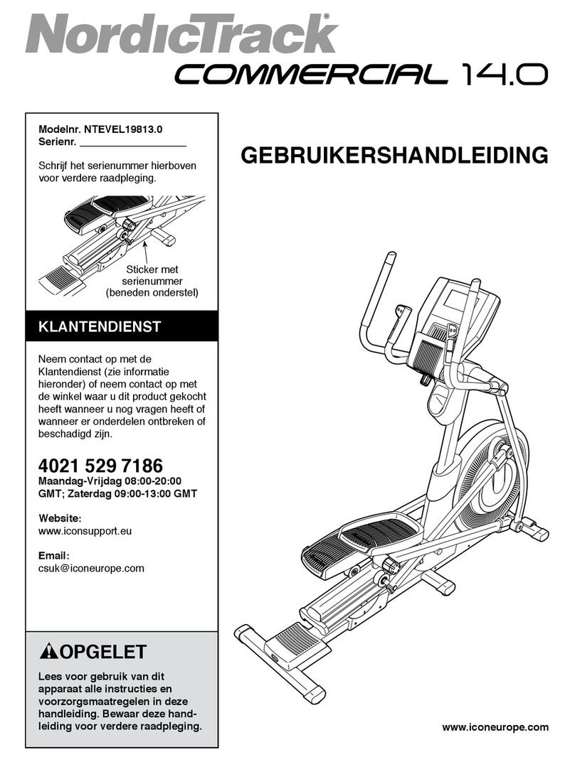 NordicTrack 14.0 Elliptical User manual