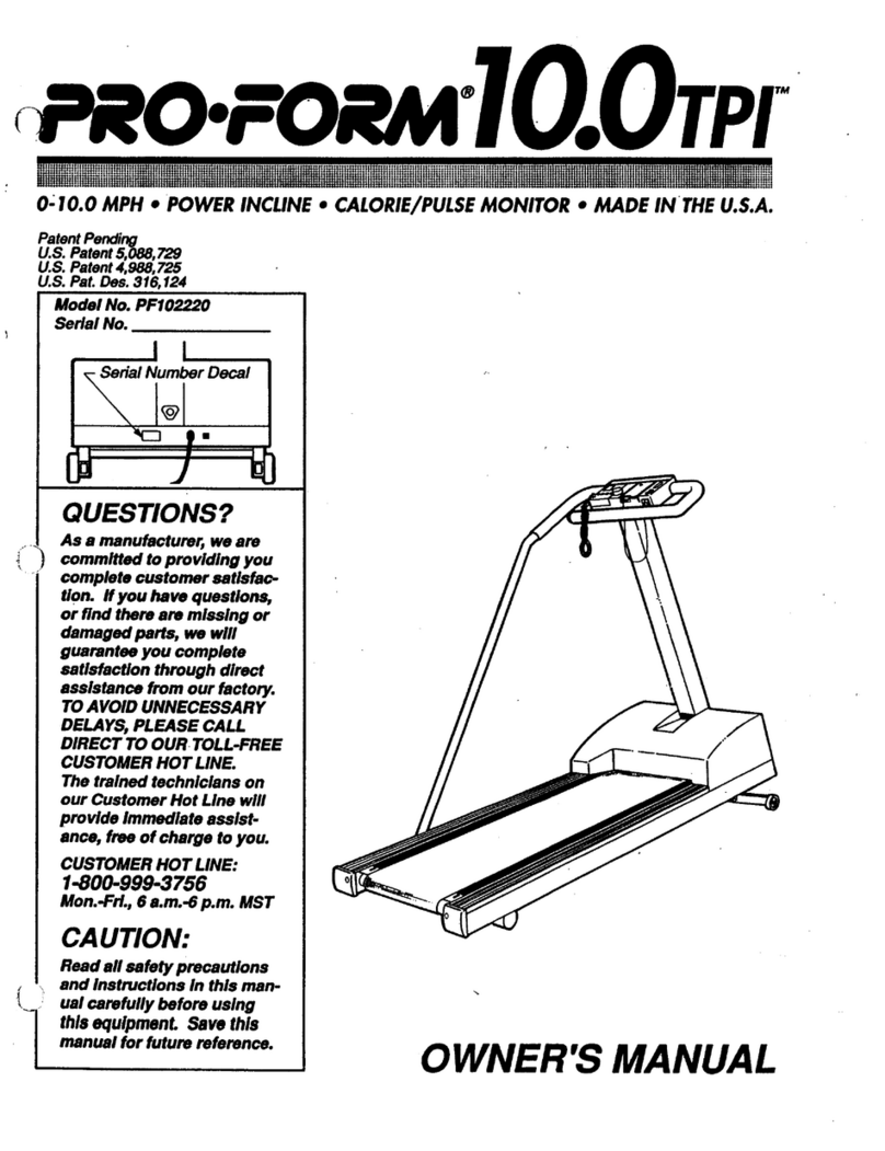 Pro-Form 10.0 Tpi manual