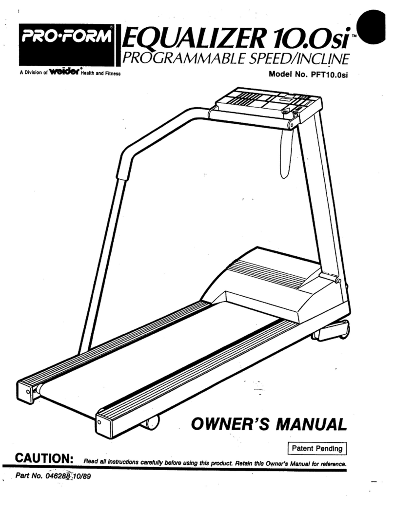 Pro-Form XP 100 U User manual
