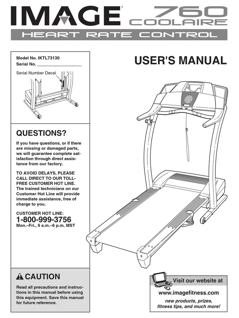 Image 760 Treadmill user manual