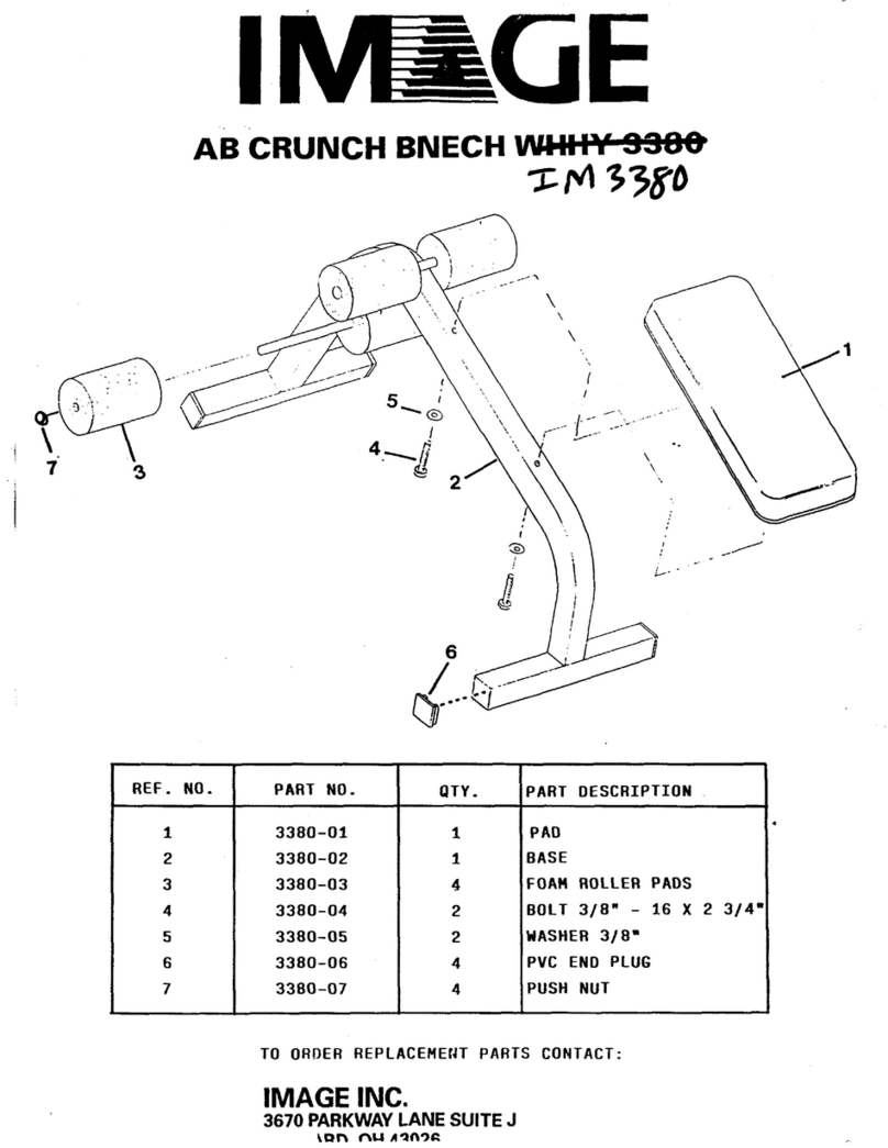 Image Fitness 3380ab Crunch Bench manual