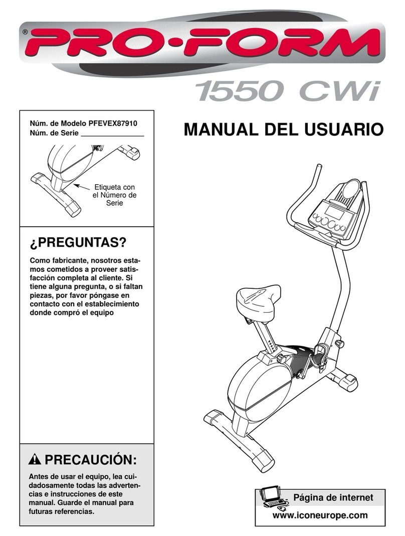 Pro-Form 1550cwi Manual Del Usuario