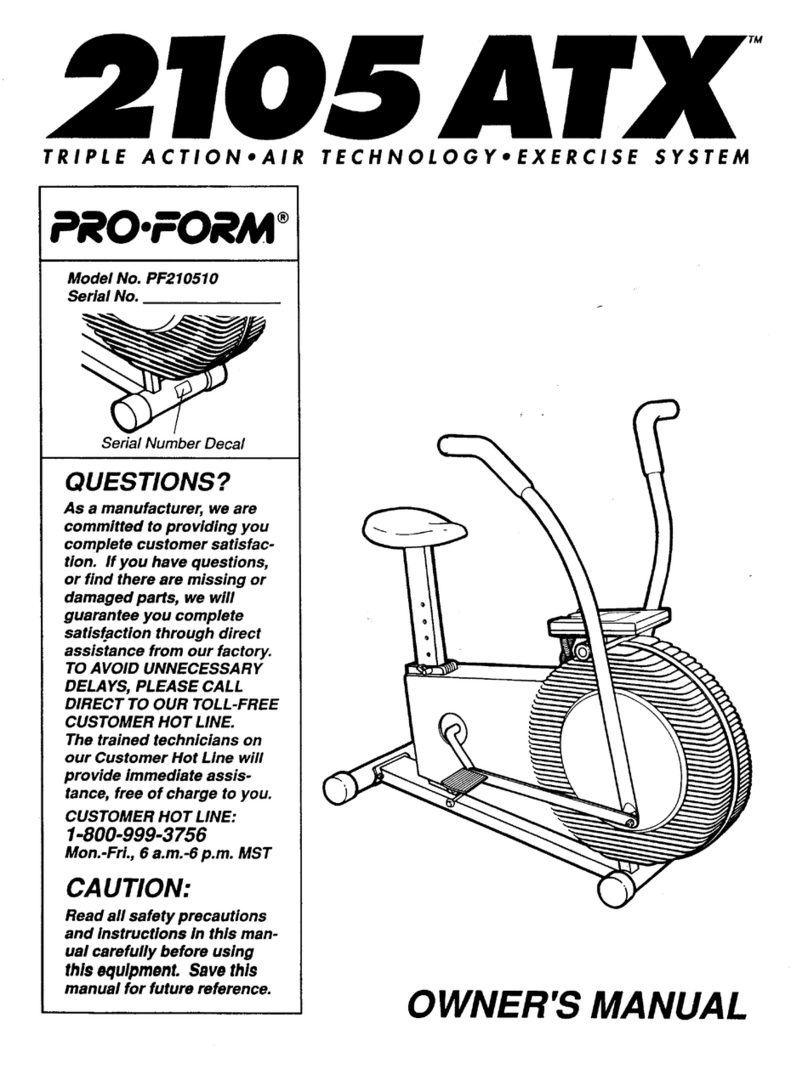Pro-Form 2105cxa User manual