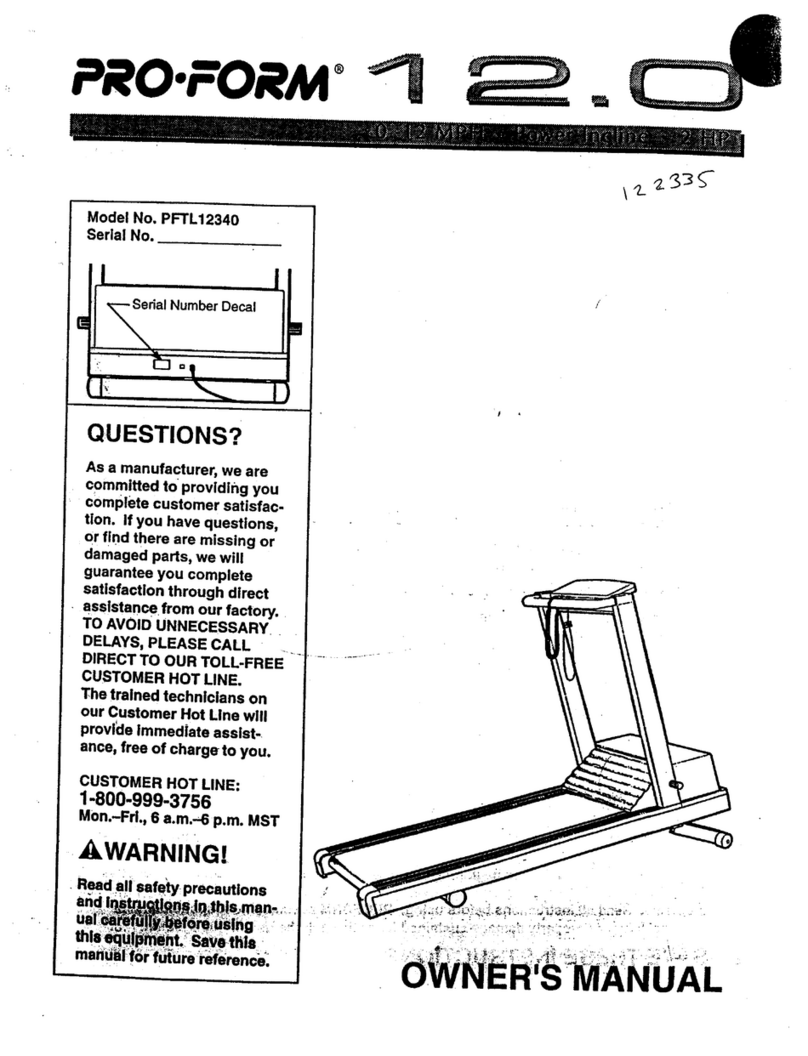 Pro-Form 12.0 manual