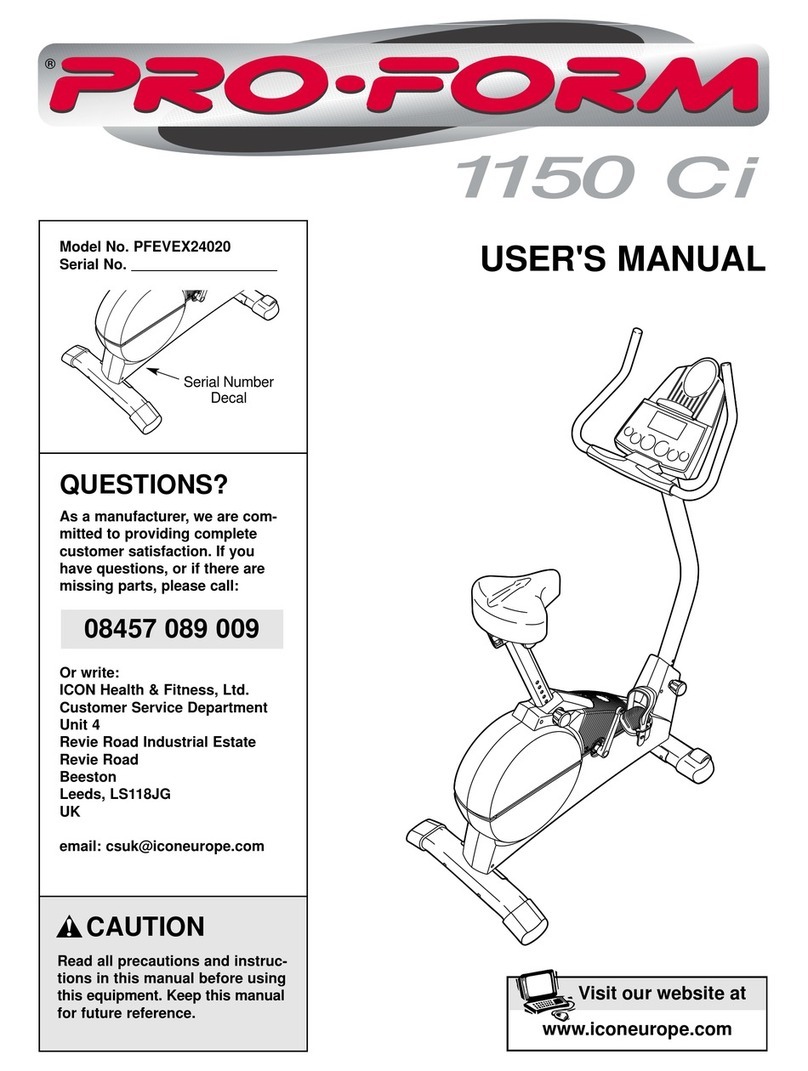 Pro-Form 1150ci User manual