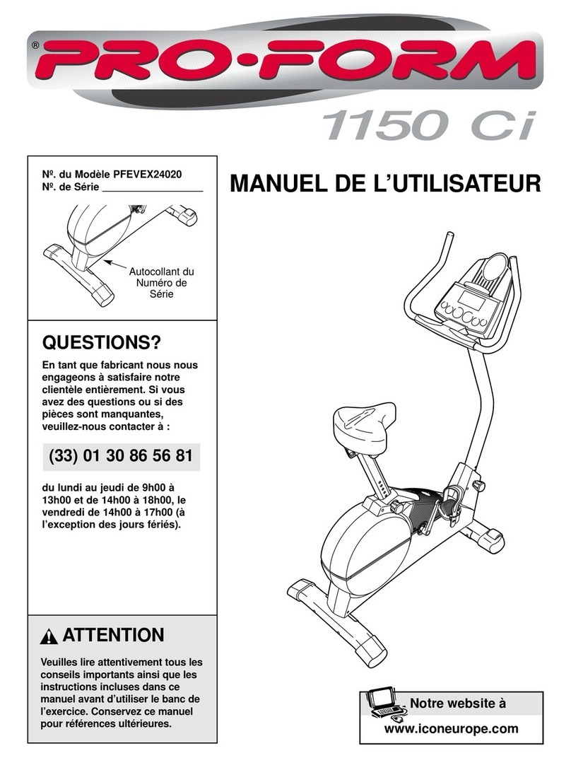 Pro-Form 1150ci Manuel de l'utilisateur