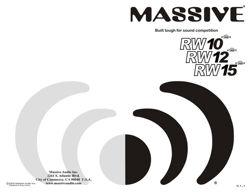 Massive Audio RW10 Stage 2 user manual