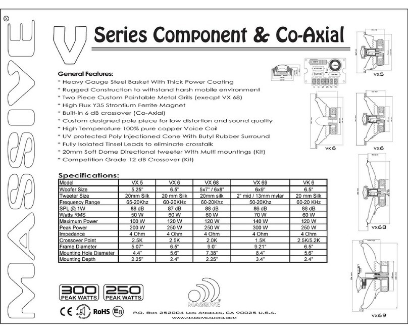 Massive Audio VX5 Features