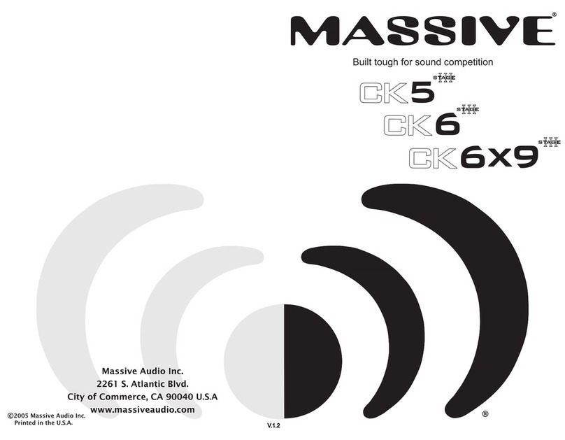 Massive Audio CK5 Stage III User manual