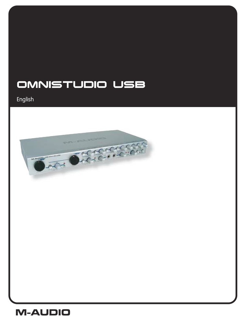 M-Audio USB OMNISTUDIO user manual